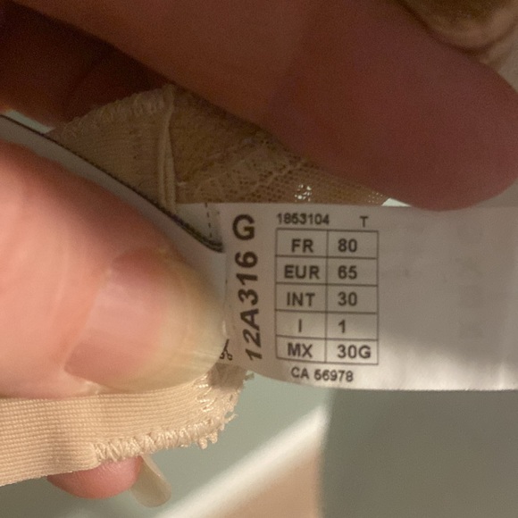 Simone Perele nude/beige t-shirt bra 30G - Picture 7 of 7